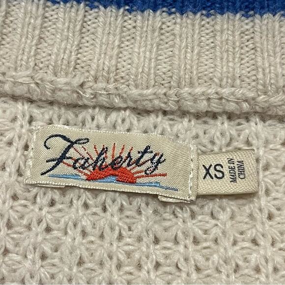 Faherty Wisp Waffle Wool Blend Sweater - Picture 5 of 6